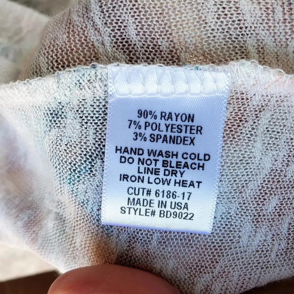 NWT Amelia James Size Medium M Pastel Chevron Duster Cardigan - Picture 12 of 12